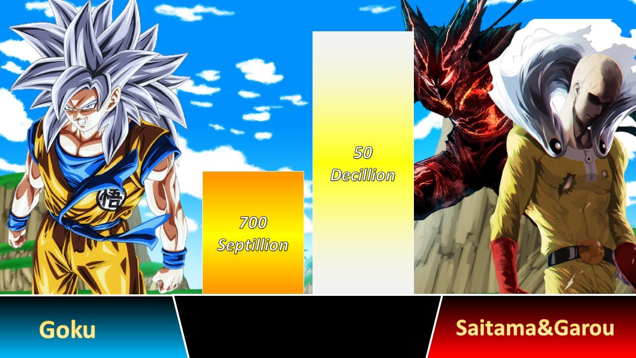 Goku Manga vs Saitama & Cosmic Garou #debate #goku #vs #saitama #garou