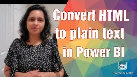 Convert HTML data to Plain text in Power BI | Power BI for beginners | Power BI Interview questions