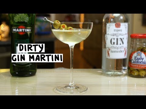 Dirty Gin Martini - Tipsy Bartender