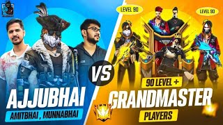 Ajju Bhai + Amit Bhai + Munna Bhai VS 6 GrandMaster Player 90+ Level