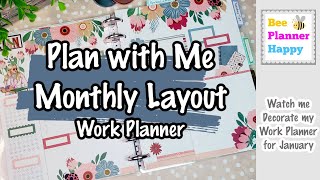 Plan with Me - Happy Planner Monthly Layout - Using RongRong Coffee Queen sticker book - January