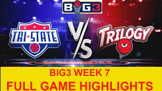 BIG3 WEEK 7 | Tri-State vs Trilogy Full Game | BIG 3 WEEK 7 SEASON 7 | 2024 Big3 Week 7 | Big3