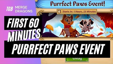 Merge Dragons Purrfect Paws Event First 60 Minutes ☆☆☆