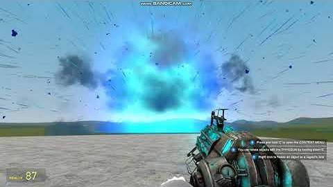 Exploding an antimatter nuke in gmod