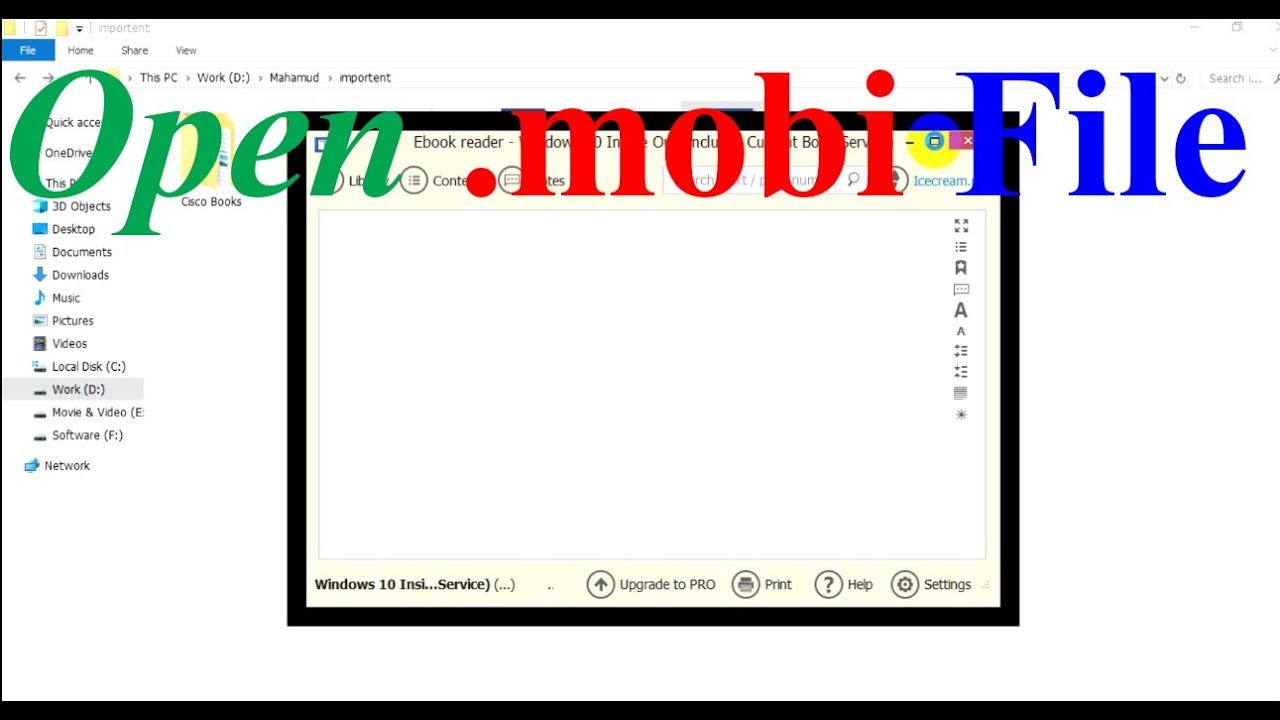 import mobi file to kindle reader for pc