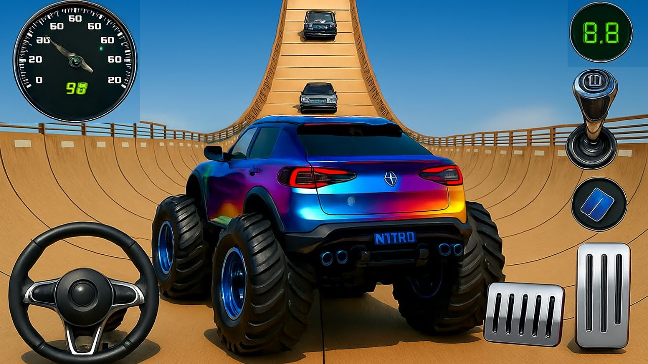 Monster Truck Mega Ramp Impossible Driver - Monster Truck Mega Ramp Racing - Android Gameplay 27