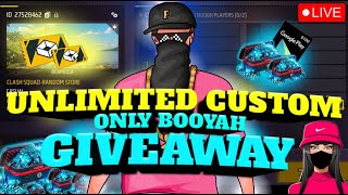 FREEFIRE LIVE REDEEM CODE GIVEAWAY||LIVE FF CUSTOM ROOM ||LIVE TEAMCODE GIVEAWAY|| DIAMOND GIVEAWAY