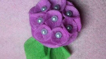 How To Make A Felt Flower With Beads - DIY Crafts Tutorial - Guidecentral