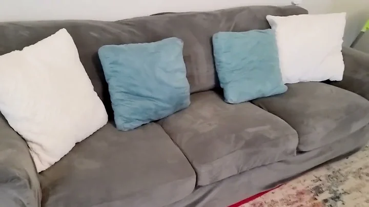 Sofa Slipcover - Velvet Stretch Review #amazonfinds