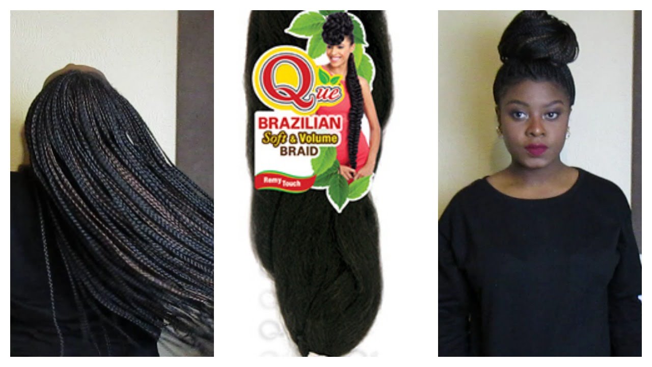 DIY Box Braids (small) Braiding Damp Hair - YouTube