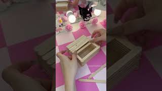 Cute DIY Organizer Box from Popsicle Sticks #diy #crafts