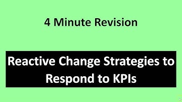 4-Minute Exam Revision: Reactive Change Strategies to Respond to KPIs