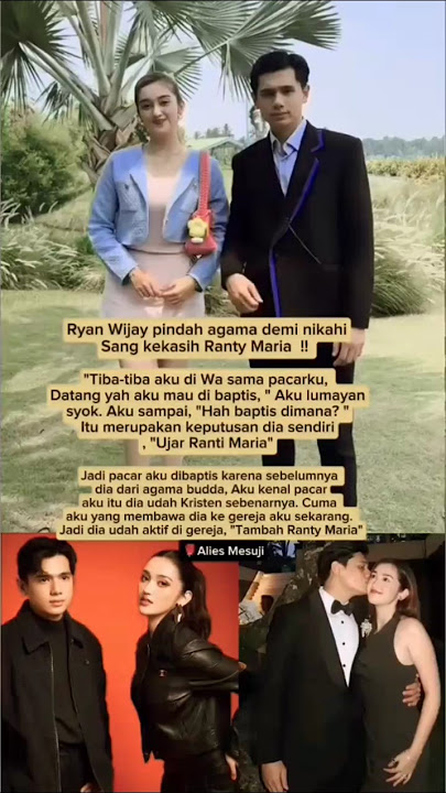 Riyan Wijaya rela pindah agama demi kekasinya Ranty maria#artis