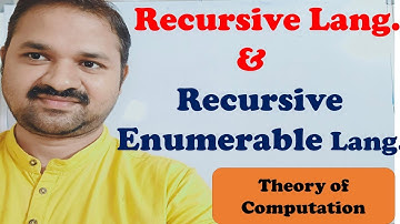 Recursive and Recursive Enumerable language || TOC || FLAT || Theory of Computation