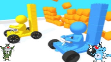 noob vs pro vs hacker  karte race.io gameplay oggy and jack | rabbit bhai