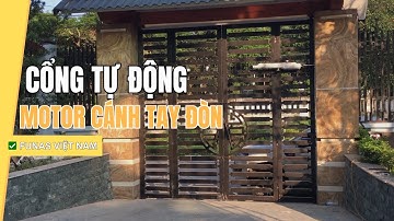 Cổng Tự Động Quảng Trị, Lắp Đặt Motor Cánh Tay Đòn Cổng 2 Cánh | ✅ Funas - Đà Nẵng