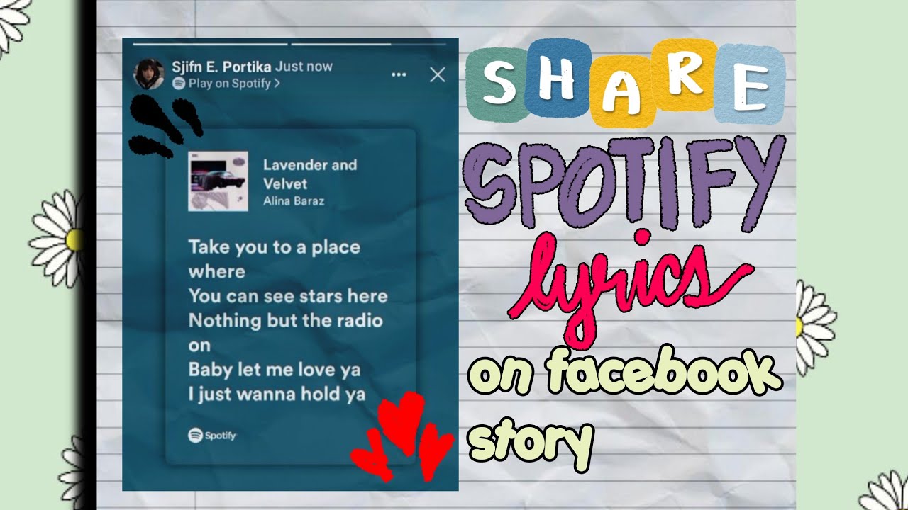 how to share spotify lyrics on Facebook story || RPW tutorials - YouTube