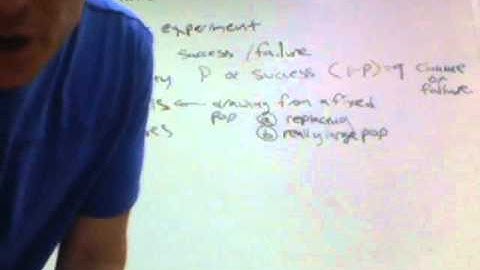 Lecture on the Binomial distribution part I