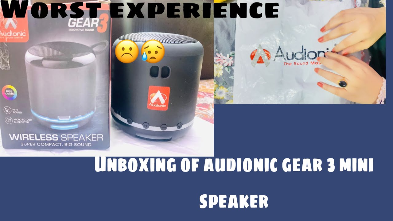 Audionic Gear 3 wireless Bluetooth speaker | worst experience ☹️|  (unboxing)