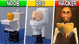 LEGO Skibidi Mutant : Noob, Pro, HACKER! / (Skibidi Toilet)