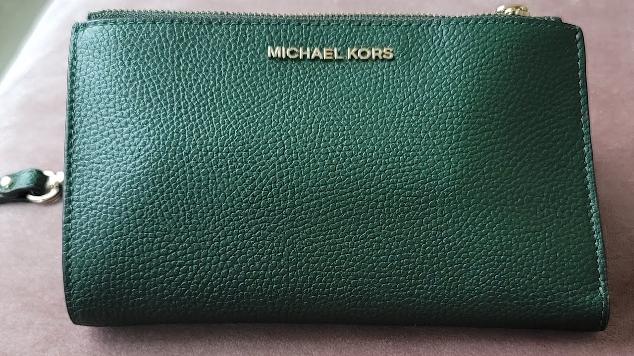 Michael Kors Jet Set Travel double Zip Wristlet (Vanilla 2018) : :  Fashion