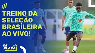 TREINO AO VIVO DA SELEÇÃO BRASILEIRA; COLETIVA DO LATERAL DANILO