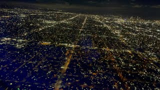 Night Landing At Lax - Fly Over Amazing Los Angeles