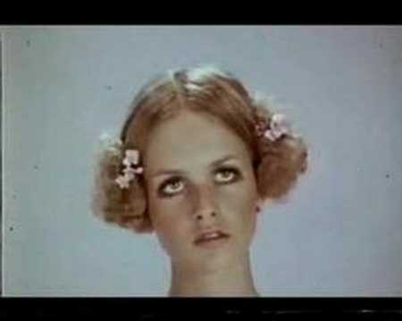 Twiggy modelling and dancing!