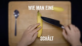 So schnell kannst du eine Banane schälen!
