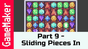 Part 9 - Making the Pieces slide in: Make a game like Candy Crush using Gamemaker Studio