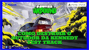 🕹️Need for Speed Unbound 👍 Como Destruir o Outdoor da Kennedy Test Track