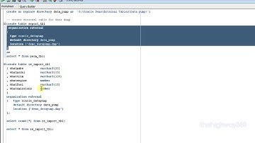Oracle External Tables using oracle_datapump