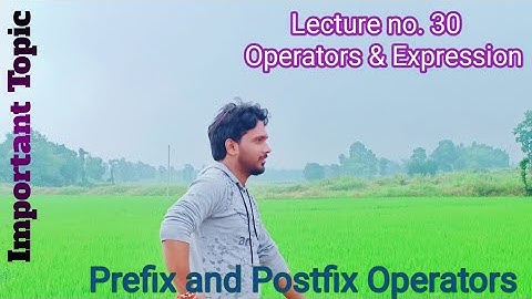 Lecture no. 30|| Operators & Expression|Gokul Computer Online Classes|| #birendrasir