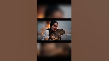 Capybara cứu chị tài xế thoát nạn #capybara #trending #phimhoạthình #ytshorts