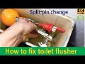 How to fix a toilet flusher arm
