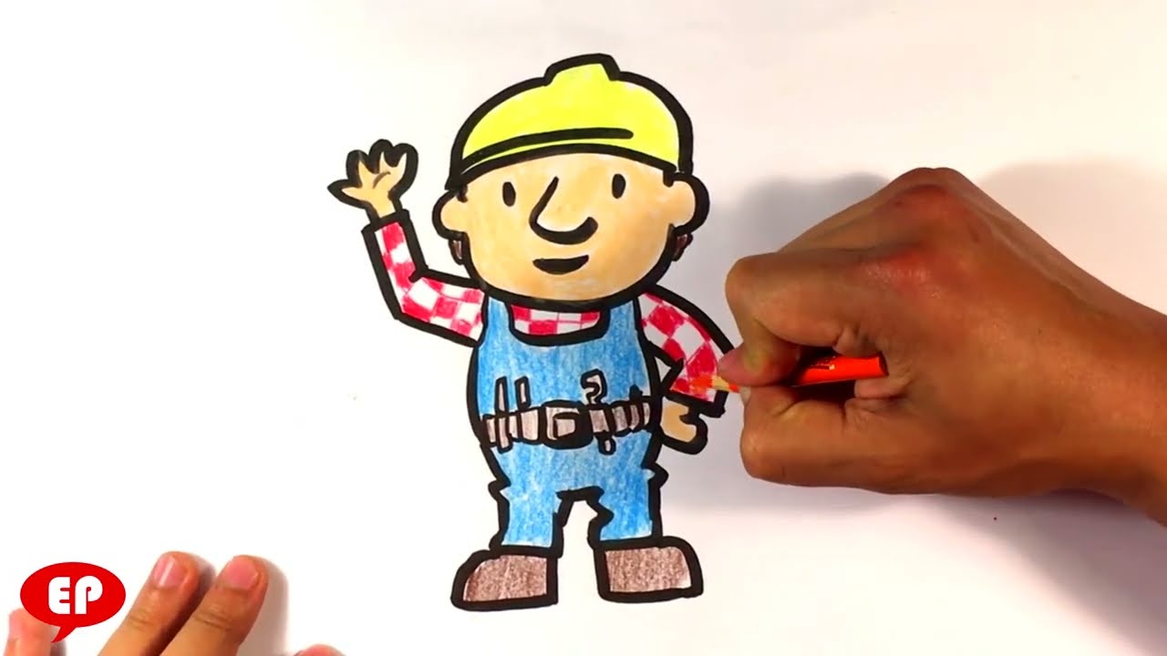 How To Draw Bob The Builder Easy Pictures To Draw Youtube