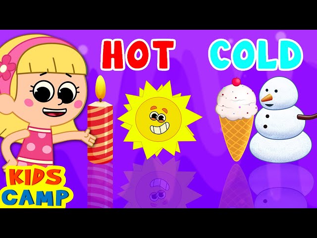 Learn Hot And Cold For Kids | Fun Learning Videos By KidsCamp class=