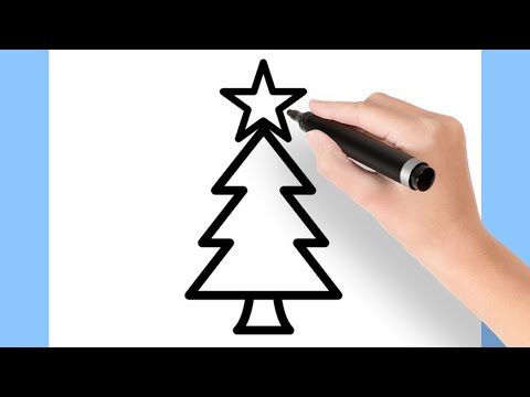 Vídeo: Como Desenhar Uma Linda árvore De Natal