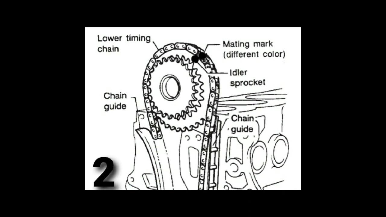 Nissan 2.4L & 1.6L KA24DE&GA16DE Lower Chain (1999-95) #shorts #nissan