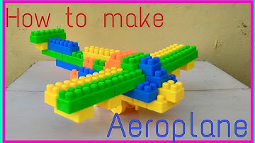 How to make Aeroplane with Building Blocks/Blocks Aeroplane/Blocks Games/Blocks Toys/Blocks/