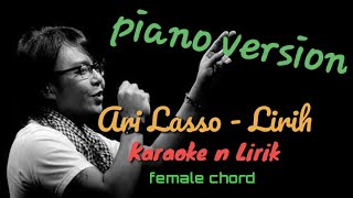 Lirih - Ari Lasso ( karaoke ) female chord