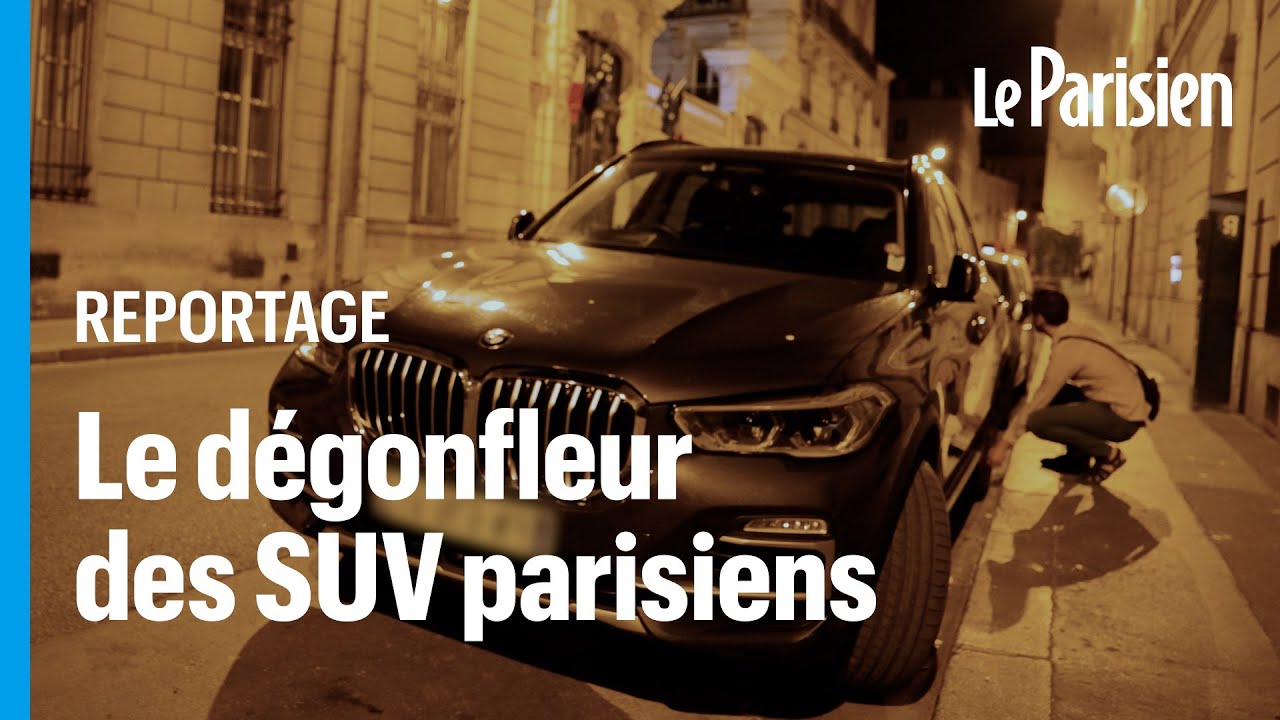 Download Ce militant écolo dégonfle les pneus des véhicules SUV la nuit à Paris