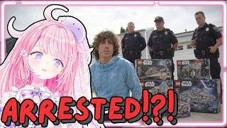 HE GOT ARRESTED Mochi Reacts to I got arrested because of legos