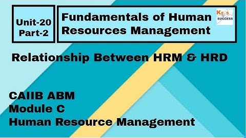 CAIIB ABM Module C: Unit 20 Fundamentals of Human Resources Management- Part 2