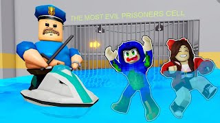 WE ESCAPED WATER BARRY'S PRISON RUN IN ROBLOX (OBBY) 😱 screenshot 5