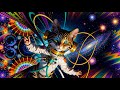Nexxus 604  cats in space  psychedelic trance mix  4k ai animated music