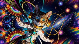 Nexxus 604  Cats in Space  Psychedelic trance mix • (4K AI animated music video)