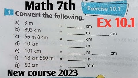 Exercise 10.1 Class 7th Math new course 2023| Class 7th Math Ex 10.1 kpk and ptb SNC