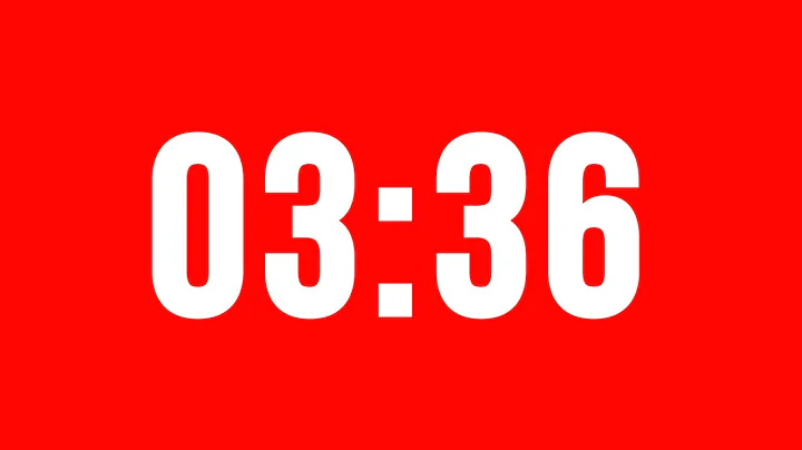 3 Minute 36 Second Timer With Alarm Without Music