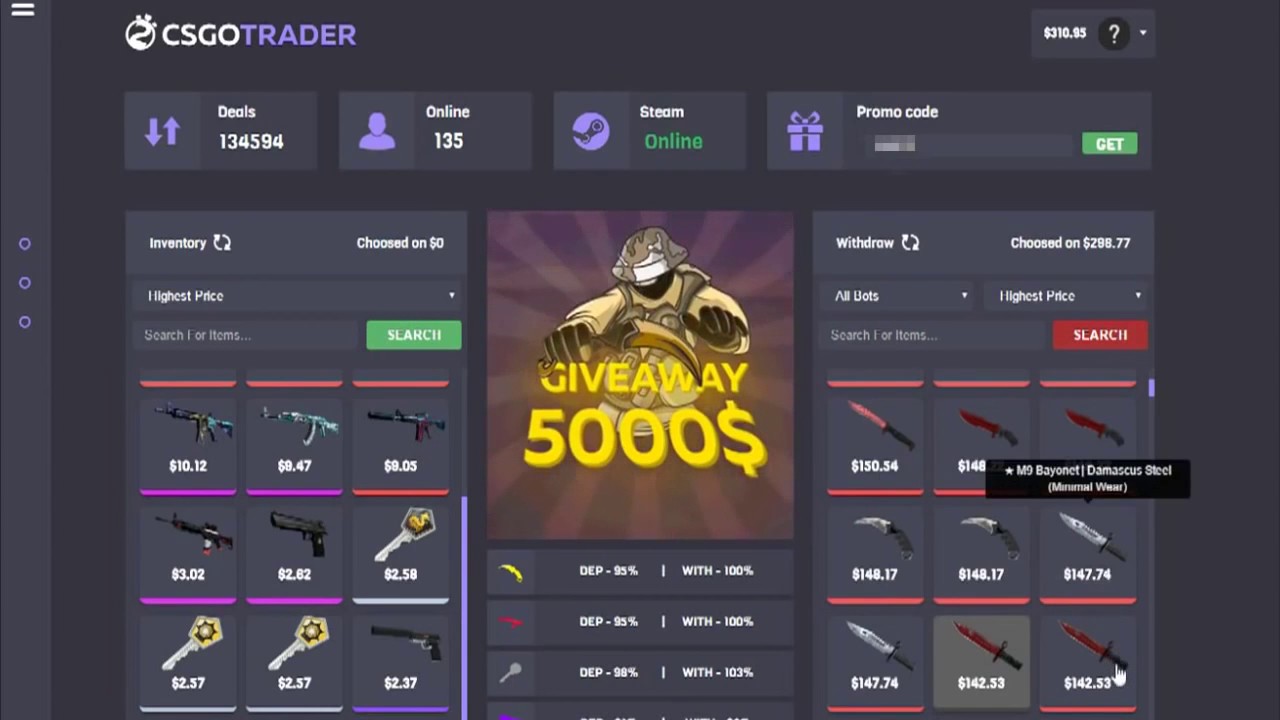 FREE KNIFE promocode 50/БЕСПЛАТНЫЙ НОЖ промокод 50 YouTube